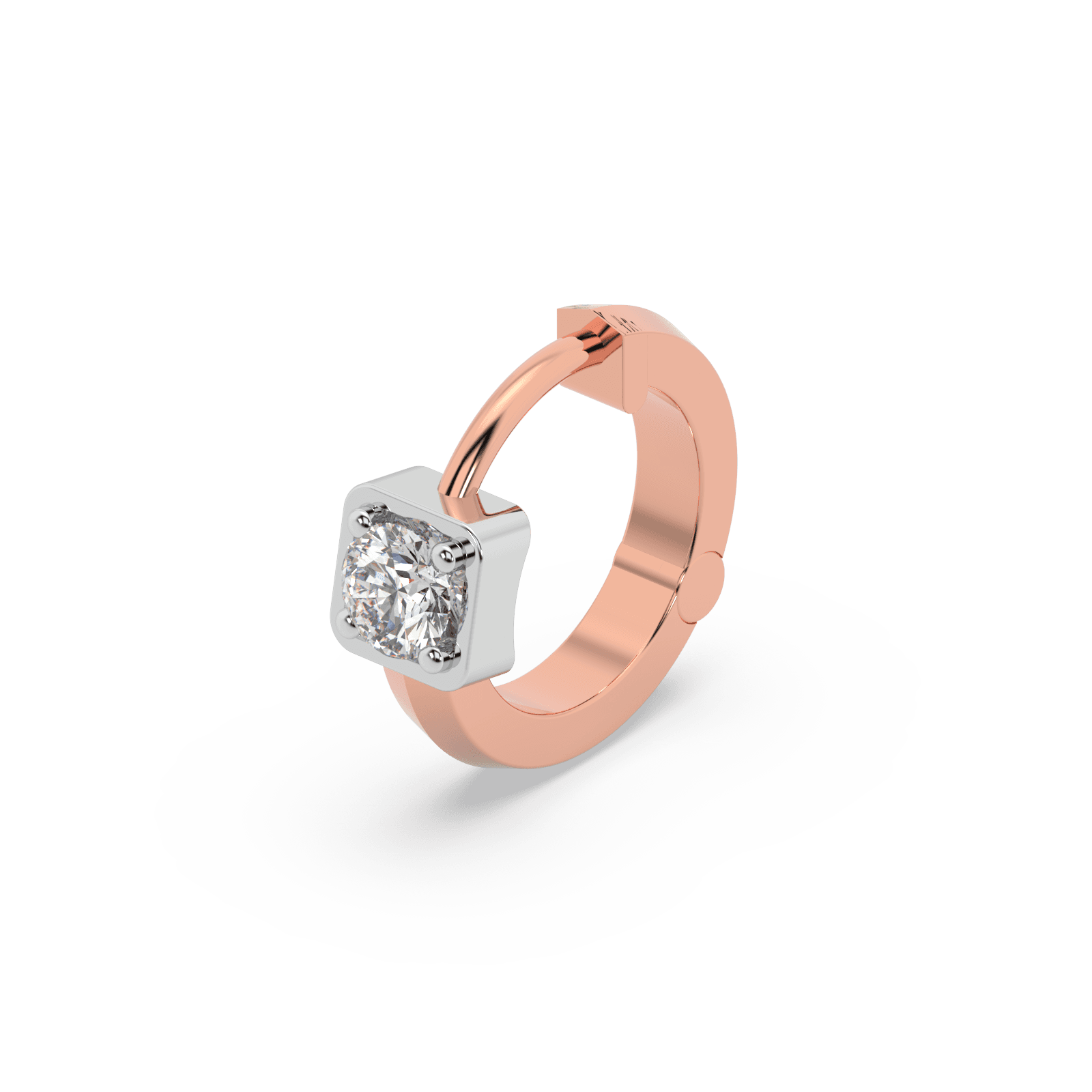 Diamond Spiral Nose Ring